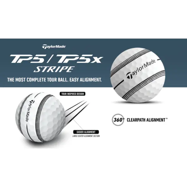 ลูกกอล์ฟ TaylorMade TP5/TP5x Stripe - Image 3