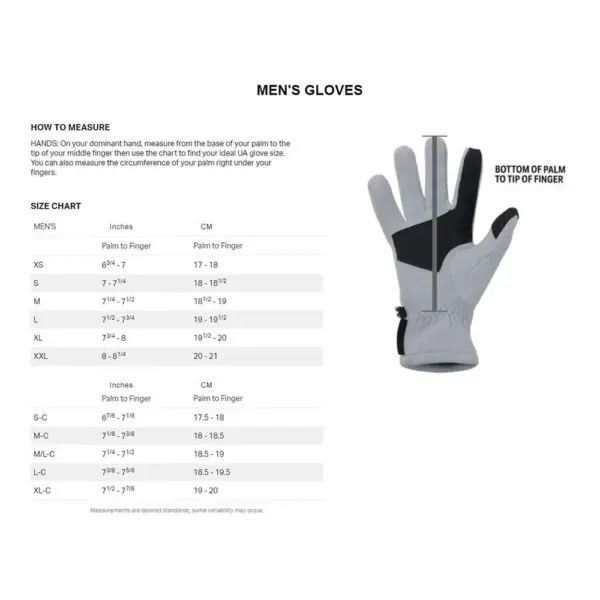 Under Armour UA Men's Iso-Chill Golf Glove อันเดอร์ อาร์มเมอร์ ถุงมือกอล์ฟ สำหรับผู้ชาย สีขาว - Image 2