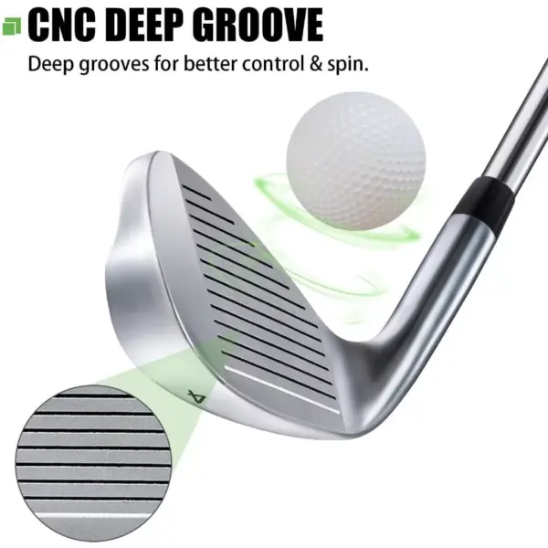 ไม้กอล์ฟเหล็กยาวตีง่าย Mazel Iron Golf Driving range Low CG WMx3 More Neutral Design - Image 3